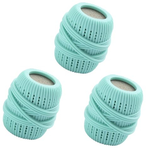 3 Stück Waschkugel für Waschmaschine, Waschball Trockner Ball,Washing ball for washing machine, Trocknerbälle für Wäschetrockner,Wiederverwendbare für Heim Kleidung Reinigung (3 Hellgrün)