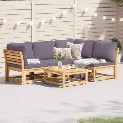 Festnight Balkon Lounge Klein Ecklounge Gartenlounge Outdoor Holz Balkonmöbel Kleiner Balkon Sofa Gartensofa L Form Ecksofa Lounge Sofa Outdoor Garten Loungemöbel Terrasse Gartenmöbel Set