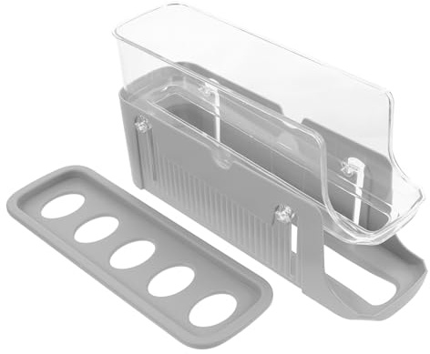 Egg Storage Holder 2-layer Plastic Narrow Style for Refrigerator | Fridge Egg Rack, Roll Eggs Dispenser, Space-saving Versatile Organisation
