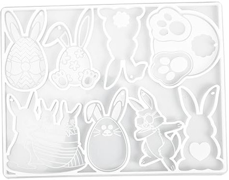 Tofficu Adornos De Pascua Para Hacer Joyas Moldes Para Pan De Pascua Soporte Para Joyas Cuentas Con Números Accesorios Molde Para Colgante De Llave Kit Para Hacer Pulseras De