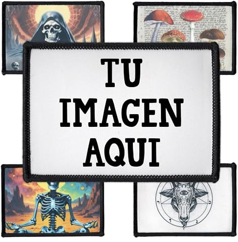 Individuell 5cm bis 20cm Rechteck Aufnäher | Personalisiert mit Wunschmotiv – Bild, Foto, Logo | Selbst gestalten Patch für Kleidung & Jacke | Custom Bedruckt Iron On Patches (6.3cm x 8.9cm)