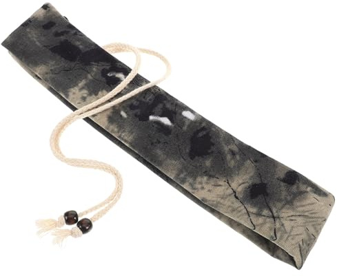 FUTUREORYY Flanell Flötentasche mit Künstlerischem Tuschmalerei Design Vielseitige Instrumententasche aus Stoff für Schutz und Aufbewahrung bei Reisen und Schule