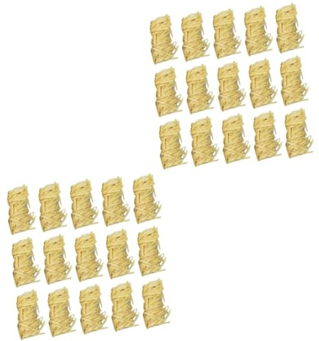 HEMOTON 2 Ensembles Allume Naturel Pratique pour Barbecue Camping Allumeurs 32 Pièces * 2