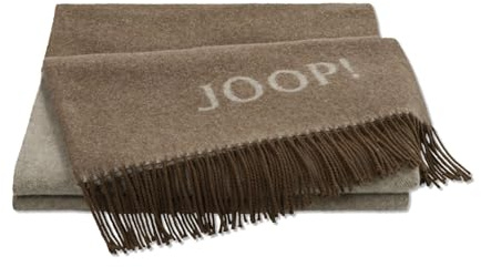 Joop! FINE-Doubleface Plaid/Decke Taupe-Beige 130 x 180cm