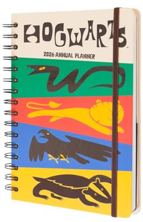 Kalender 2026 Buchkalender Terminplaner 2026 A5 Harry Potter Hogwarts by Grupo Erik - Jahreskalender mit Wochenplaner - Terminkalender 2026 A5 - Offizieller Harry Potter Merch Geschenke