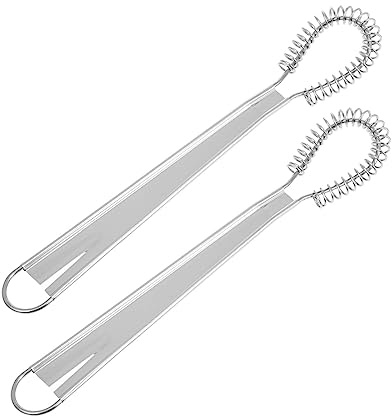 Alipis 2 piezas Batidor Manual de Huevos y Harina de Acero Inoxidable Herramienta de Mezcla Ergonómica para Cocina Multifuncional para Batir y Salsas