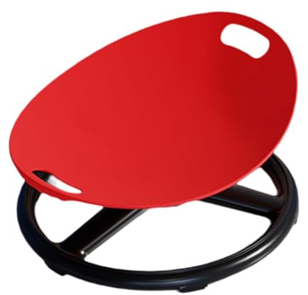 KESOTO Sedia girevole per bambini, sedia girevole, seduta per interni ed esterni, giocattoli sensoriali antiscivolo per bambini, ragazzi e ragazze, regalo di, Rosso