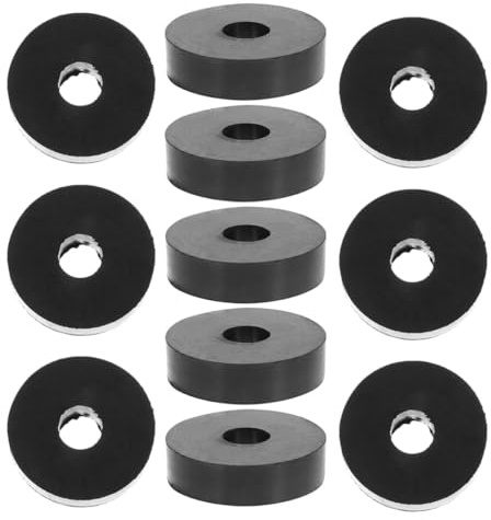 TOKIDNY 25 Pezzi Occhielli in Gomma Nera Resistenti All’abrasione, Rondelle Antivibranti Perforate per Ventilatori e Macchine, Distanziatori Ammortizzanti Durevoli per Soppressione
