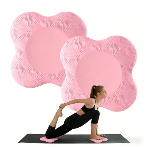 Frdelma 2er Set Yogakniekissen, rutschfeste Knieschoner aus Verschleißfestem Material, Schutz für Knie, Hände, Handgelenke und Ellbogen, Ideal für Yoga, Pilates & Fitness