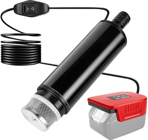 Pompa Sommersa a Batteria per Einhell 18V, 30 L/min, Mini Pompa Acqua, Pompa Sommersa Portatile per Piscine, Stagni, Giardini, Campeggio (Batteria Non Inclusa)