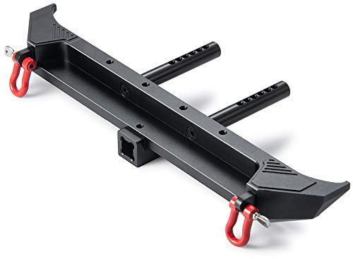 XUNJIAJIE Steel Rear Bumper with Shackle for Axial SCX10-iii AXI03007 1/10 Crawler Car