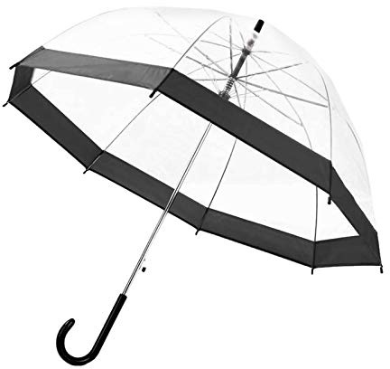 Valcano Parapluie transparent pour mariage - Parapluie transparent - Parapluie de mariage pour homme et femme, S