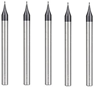 0,3 mm – 5 Stück Kugelnasen-Schaftfräser, Mikro-Fräser, Bohrer, Schaftfräser, Mini-CNC-Fräser, Fräswerkzeuge, Hartmetallfräser