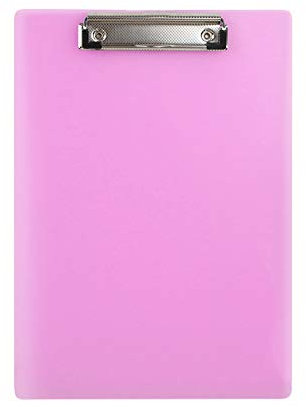 Planchettes à Pince Presse-papiers en plastique de dossier A4 et lettre de la lettre avec liant de billets de trou de suspension rétractable pour l'école, le bureau et la maison (10 pack) Porte Docume