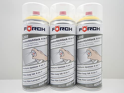 Förch 4 in 1 RAL 1021 RAPSGELB GELB DICKSCHICHTLACK LACK SPRAY SPRAYDOSE 400ML (3)