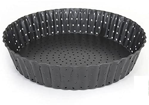 MGE - Stampo Crostata - Teglia per Quiche e Crostata Alto - Stampo Crostata Fondo Amovibile - Stampo Crostata Furba con Fondo Removibile - Stampo Furbo Crostata 24 cm - Stampo Crostate 24 cm