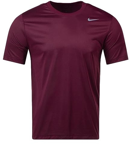 Nike Mens Team Legend Short Sleeve Crew T-Shirt (3XL, Deep Maroon)