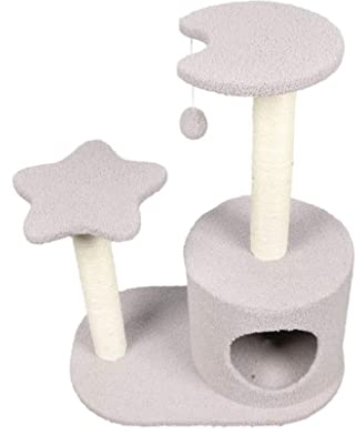 Katzenbaum Kratzbaum Cat Tree Kittens Condos Standmöbel Mit Sisal-überzogenen Kratzbäumen Und Plüschraum Für Das Katzenaktivitätszentrum katzenkratzbaum (Color : Gray, Size : 40 * 40 * 72cm)