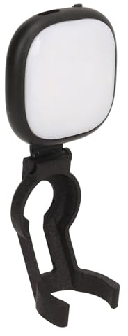 Sxhlseller LED Videoleuchte für 3 2 1, Tragbare Fotobeleuchtung mit Farbtemperaturanpassung, Tragbare Vlog Selfie Leuchte mit Halterung, USB, Weiß