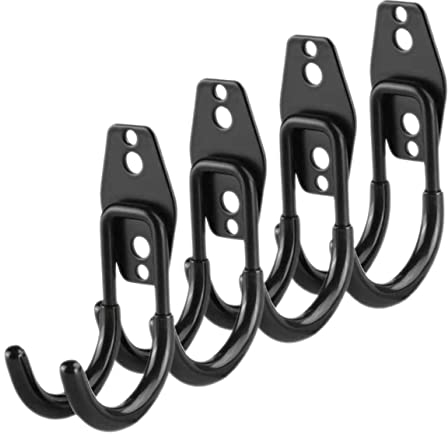 Schwere Metall Garagenhaken als Wandhalterung für Gartengeräte, 4 Stück