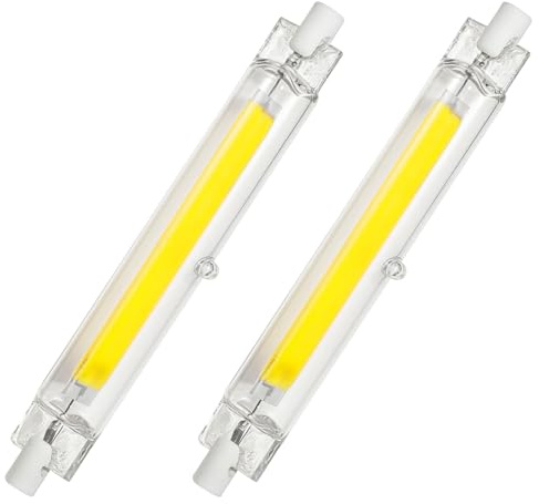 Viitech 2 Pack R7S LED Bulb, 118mm 20W Cold White COB Dimmable LED Light Bulb Linear Light Bulb, LEDs Halogen Bulb Replacement Energy Saving for Ceiling Floodlight Lamp Wall Lamp | LED Light Bulb Linear Light Bulb, LEDs Halogen Bulb Replacement Energy Saving for Ceiling Floodlight Lamp Wall Lamp