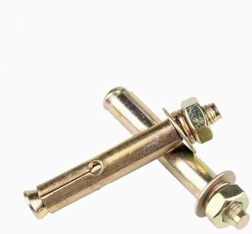 2 Stück, Mauerwerksschrauben for Ziegelwände, selbstschneidende Schrauben, verzinkter Keilanker-Spreizbolzen aus Kohlenstoffstahl, integrierte Spreizschraube M6, M8, M10, M12, M14(Size:M12x80mm)