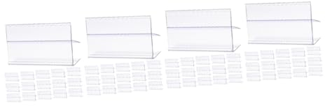 STOBOK 100stücke Preisetikettenhalter Für Regale Transparente Preisschildhalter Für Supermärkte Geschäfte Und Apotheken Stabiler Und Wiederverwendbarer Etikettenständer Für