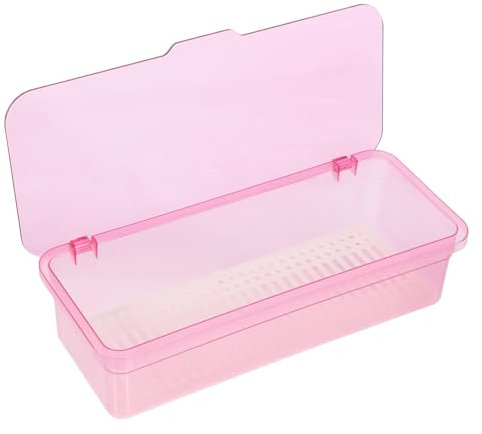 PRETYZOOM Innovative Cutlery Draining Box Kitchen Chopstick Rack Pink Cutlery Holder