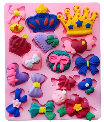 Candy Silikonformen, Wiederverwendbare Krone Fondant Candy Silikonformen Krone Form für Sugarcraft, Kuchen Dekor, Cupcake Topper, Schokolade, Gebäck, Cookie, Schmuck, Ton, Epoxidharz