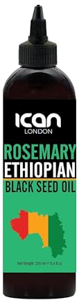 Ican London Hair Growth Oil with Rosemary and Ethiopian Black Seed, 250ml