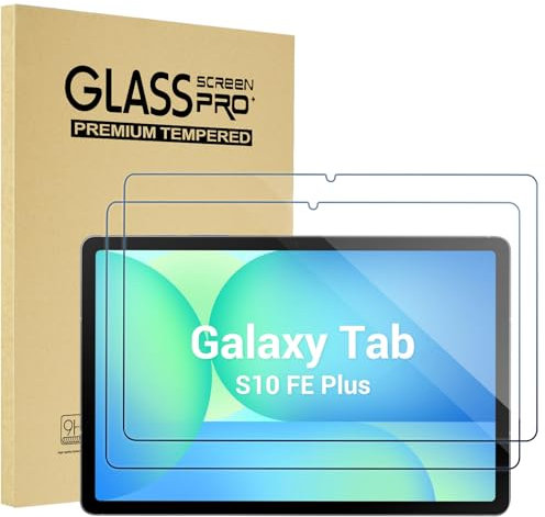 ProCase 2 Pack Screen Protector for Galaxy Tab S10 FE Plus 2025 13.1, Hardness Tempered Glass Screen Film Guard for Tablet S10 FE+ SM-X620 13.1 Inch