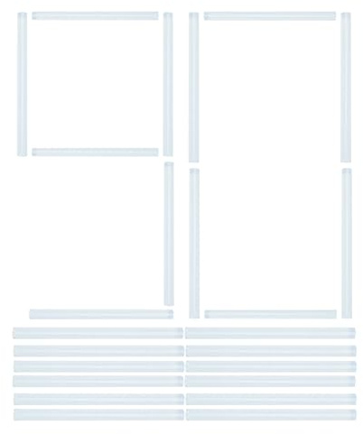 Heißklebestäbchen Transparent - Klare Heißklebestifte - 90 Stück Transparente Bastelkleber Für Holz Metall Glas Dekoration Schule Kunstprojekte