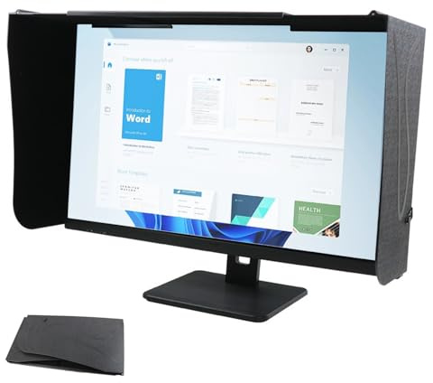 CISSIYOG Monitor Hauben Sonnenschutz,Verstellbare Bildschirm-Sonnenblende | 17-27 Zoll(41-71cm Verstellbar)Bildschirm-Sonnenblende, Laptop Zelt FüR Monitor AußEnrahmen Streulichtschutz Und Anti Peeping