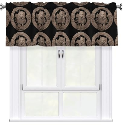 AKGFFDS Mantovana con stampa ad anelli in rame, 137 x 45 cm, per cucina, bagno, lavanderia e decorazione da studio