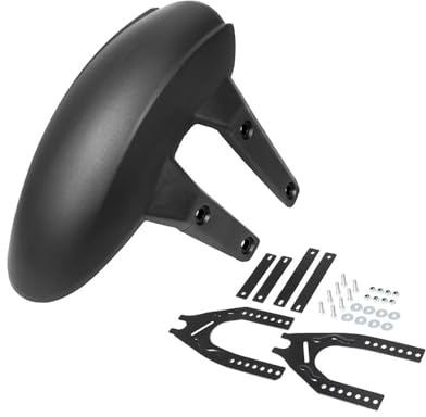 Parafango Posteriore Universale Per Moto Copriruota Paraspruzzi Parafango + Kit Staffa Per Parafanghi