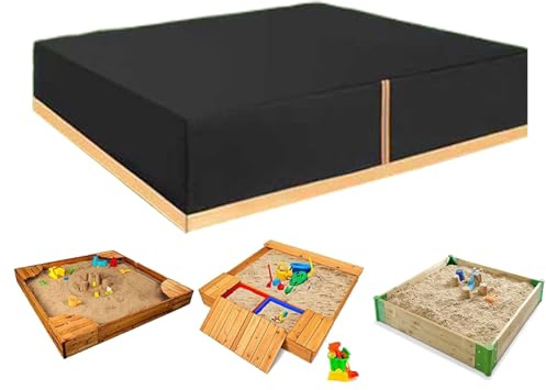 WJnflQN Cubierta para caja de arena, impermeable y resistente al viento, para juguetes al aire libre, caja de arena, para terraza, jardín, exterior, patio y patio