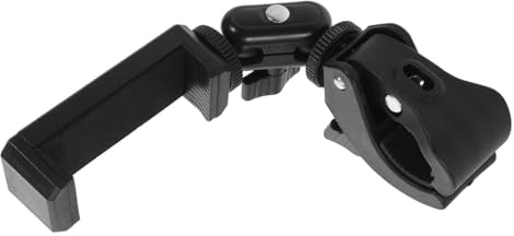 HAMPPLIES Soporte Portátil Plegable para Clarinete y Teléfono Móvil Clip de Plástico Negro, Pequeño Soporte para Instrumentos Adecuado para Músicos en Casa Aire Libre