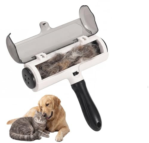 RLAVBL Pet Hair Remover Roller, Reusable Lint Roller Clean for Pet Fur, Cat and Dog Hair Removal Brush for Carpet, Sofa, Clothes, Bedding, Animal Fur Removal Tools