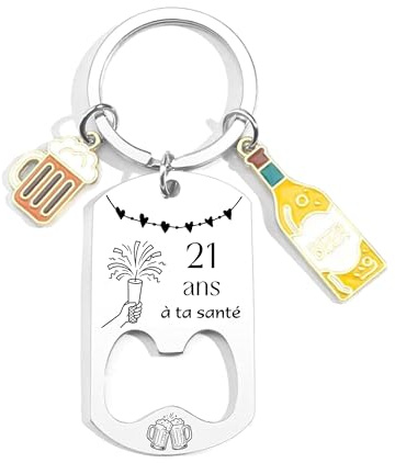 FGHJK Porte clef pour 18-70 Anniversaire,18-70 ans Cadeau Décapsuleur Personnalisé - Porte-clés Anniversaire 18-70 ans Garcon Idée Cadeau 18-70 Homme et Femme Porte-clés Original Homme