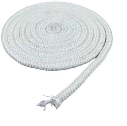 Corda per stufe/Wizard, Corda sigillante in fibra di vetro bianca, apparecchi riscaldamento resistenti alle alte temperature, dimensioni multiple(20mm*2.2m)