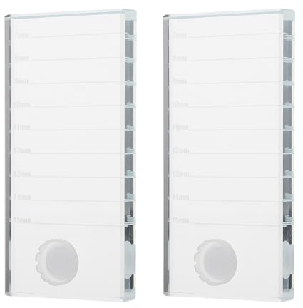 MAGICLULU Palette Support Multifonctionnel en Verre Blanc 2 Pièces pour Volume Fan pour Extensions de Cils pour Salon de Beauté