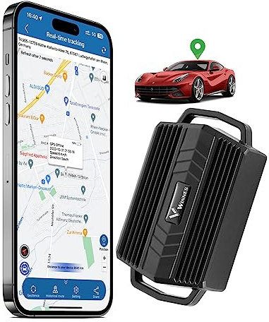 GPS Tracker, leistungsstarke magnetische GPS Ortung Echtzeit Diebstahlsicherung 3000mah GPS Ortung für Fahrzeug Wohnmobil Ortung
