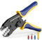 haisstronica Strumento di crimpatura per connettori elettrici isolati - AWG 22-10 Strumenti di crimpatura a cricchetto - Disponibile per connettori isolati e terminali per cavi HS-9327