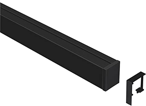 Linero MosaiQ Profilleisten Set L 900 mm in schwarz matt/Reling Aluprofil/Relingsystem/Kesseböhmer
