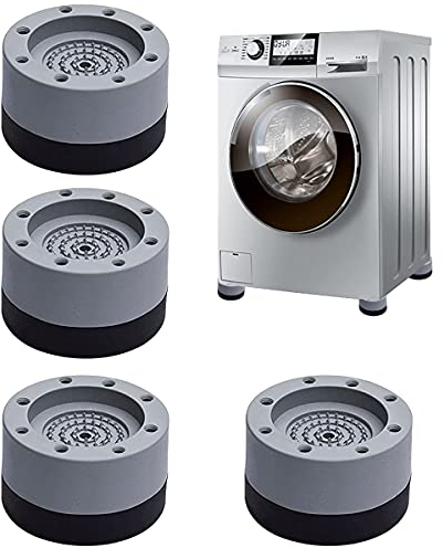 Almohadillas de Goma para Lavadoras | Universal Patas antivibracion lavadora - 4 Piezas Soporte de Goma Antivibración/Amortiguador de vibraciones - Piezas de accesorios para pies lavadora y secadora