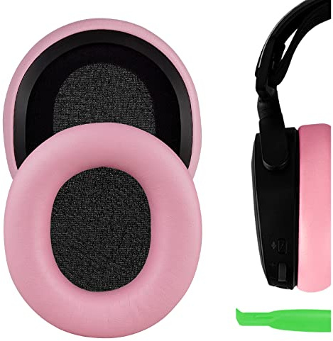 Geekria Nova Ersatz-Ohrpolster, kompatibel mit SteelSeries Arctis 1/3/5/7/7+/ 7P/7P+/7X/7X+/9/9X/Pro/Prime Kopfhörer-Ohrpolster, Reparaturteile (Rosa)
