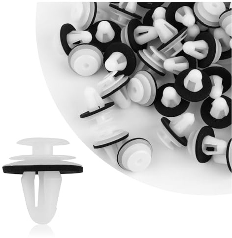 50PCS Auto Befestigungsclips,Türverkleidung Clips zur Befestigung des Seitenschwellers,Kompatibel mit GM Chevrolet Saab Hummer H2 Equinox Camaro GMC Cadillac ATS CTS SRX 11519031 (Hohl)