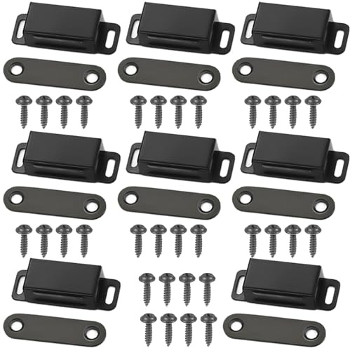Magnetic Door Catch, 8 Pack Door Magnets for Internal Doors, Small Magnetic Catches for Cupboards, Drawer Magnet for Kitchen Wardrobe Magnets Door Closers Magnet Closure