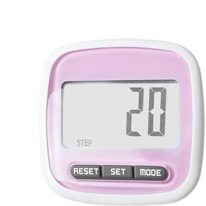 Clip Pedometer - Reliables Step Tracking Device For Fitness, Digital Step Counter | Portable Walking Trackers, Simple Walking Pedometer Step Counter For Men Women Kids, Easy To Read