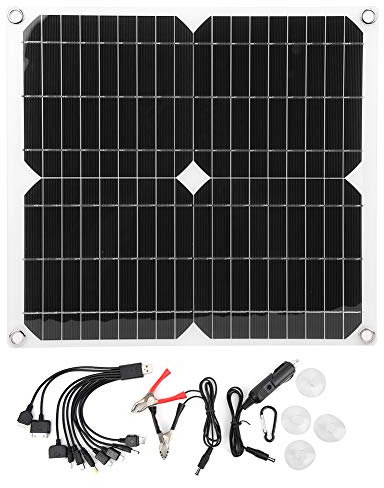 Solar Charger,25W 5V Waterproof Portable Solar Power Bank Semiflexible High Efficiency Outdoor Solar Panel Phone Chargers Compatible Most Smart Phones,Tablets,Camera for Climbing,Hiking,Camping